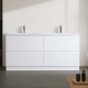 DNF 1500X460X830MM PLYWOOD FLOOR STANDING VANITY - GLOSSY WHITE WITH DOUBLE CERAMIC TOP DNF 1500X460X830MM PLYWOOD FLOOR STANDING VANITY - GLOSSY WHITE WITH DOUBLE CERAMIC TOP